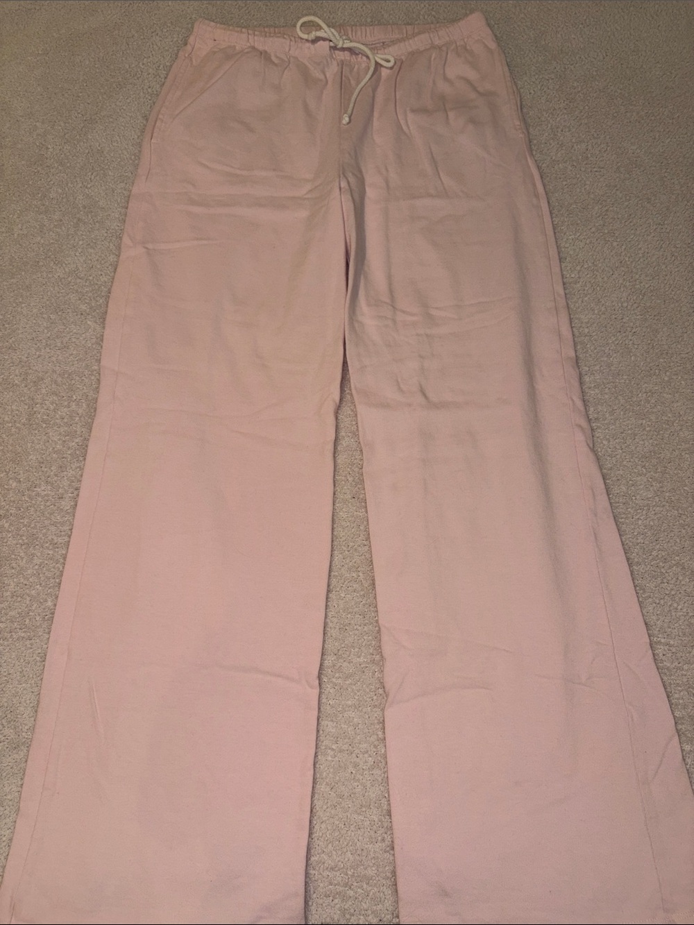 Wild Fable Light Pink Drawstring Wide Leg Sweatpants